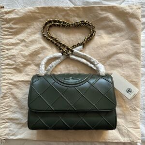 Green Tory Burch purse bag